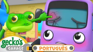 Bobby Quebra Seu Pára-brisas! | 1 HORA DE GECKO! | Garagem do Gecko em Português | Desenhos Animados