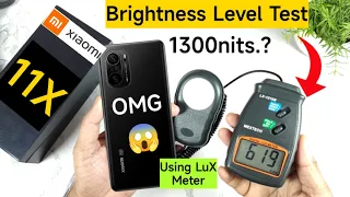 Mi 11X Screen Brightness Level Test Using Lux Meter Shocking Results OMG 😱 1300nits