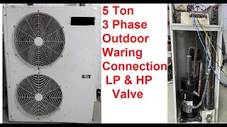 5 Ton 3 Phase Outdoor Unit Waring Connection | LP HP Valve Connection | In Urdu/Hindi