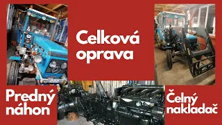 ZETOR 6718 PRESTAVBA NA 6748 (predný náhon, čelný nakladač, celková oprava) - 1.časť