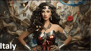 Asking AI to create Wonder woman for major countries | PART II