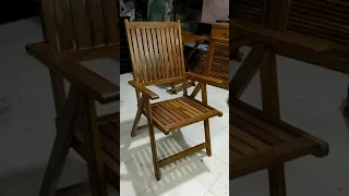 space saving||Teak wood folding chair|| teak finish