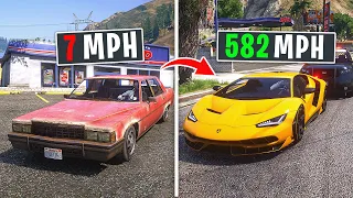 Upgrading SLOWEST to FASTEST Car.. GTA 5 RP