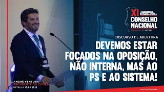 Devemos estar focados na oposição, não interna, mas ao PS e ao Sistema!