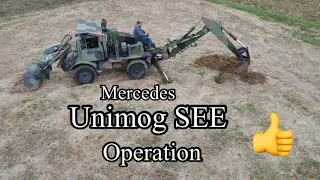 Mercedes Unimog FLU419 SEE tractor walkthrough and operation video @C_CEQUIPMENT