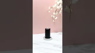 Simply Black Pillar Candle Timelapse | Relaxing & Soothing