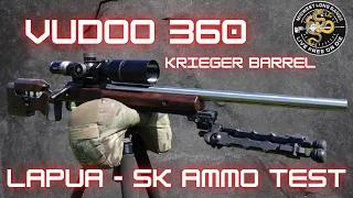 Vudoo 360 (Krieger Barrel 50 and 100 yard SK Ammo Test)
