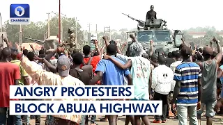 Angry Residents Block Abuja Kaduna Highway, Protest Incessant Bandit Attacks