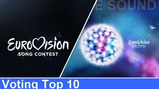 Eurovision 2016 - Voting Top 10 (HD)