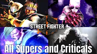 Street Fighter VI - All Supers and Critical Arts (+ Season 1)