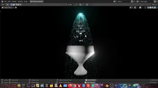 Fountain using Particle system in Blender