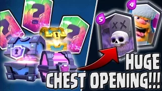 HUGE CHEST OPENING! - Super Magical, Magicals, Clan Crown Chest, & More - Clash Royale Chest Opening