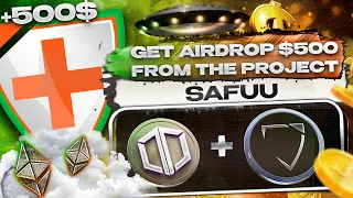 CRYPTO AIRDROP SAFUU GIVEAWAY METHOD FOR NEW USERS | 2023 GUIDE HOW GET 500$ FREE AND FAST