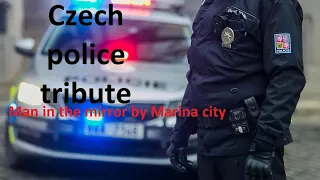 Czech police tribute | Man in the mirror by Marina city