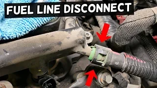 DODGE JOURNEY HOW TO DISCONNECT FUEL LINE | FIAT FREEMONT PENTASTAR