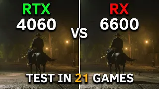 RX 6600 vs RTX 4060 | Test In 21 Games at 1080p | 2023