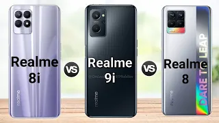 Realme 8i vs Realme 9i vs Realme 8 || Price || Specification || full comparison