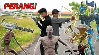 PERANG PANAH MELAWAN MONSTER HEAD PART 2! | Mikael Family