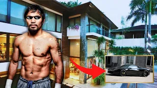 Manny Pacquiao Lifestyle and Net Worth? New Ferrari Car + INSANE House!