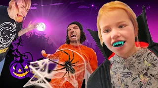 MYSTERY PUMPKIN DROP!! Spooky Family Challenge and Halloween Test! (45ft smash to see whats inside)