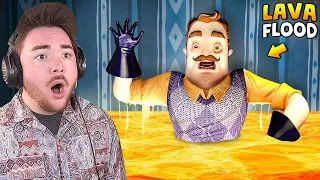 FLOODING HELLO NEIGHBOR 2 IN LAVA!!! (Crazy Mod) | Hello Neighbor 2 (Mods)