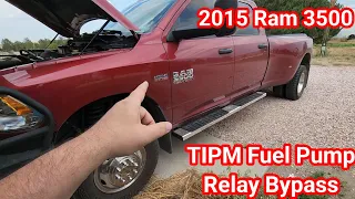 2015 Ram 3500 TIPM Fuel Pump Relay Bypass