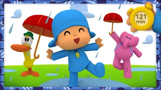 ☔ POCOYO E NINA - Cantando na Chuva [121 minutos] | DESENHOS ANIMADOS para crianças