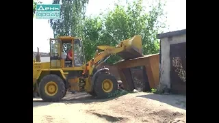 Снос незаконно установленных гаражей в Сормовском районе