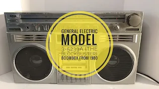 General Electric 3-5259A boombox “The Blockbuster “ (video 48)