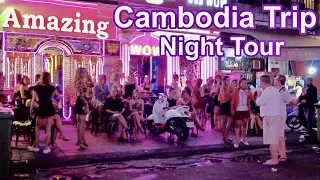 Explore Cambodia Night Tour 2023 In Phnom Penh Nightlife Street Scene