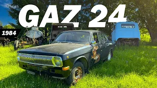 Old Soviet Volga GAZ 24 FIRST START in nearly 10 years - GAZ 24 (1984) - ВОЛГА ГАЗ 24 ПЕРВЫЙ ПУСК