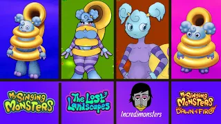 The Lost Landscapes Vs My Singing Monsters Vs Dawn of Fire vs Incredibox ~ MSM Wave 4 #5