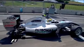 F1 Pit Lane Chaos Hungary 2010