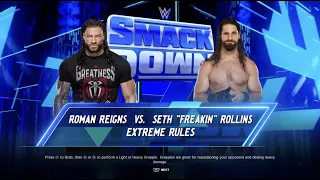 Undisputed WWE Universal Title Tournament - Roman Reigns vs Seth Rollins | 3rd Round - WWE 2K24