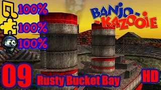 Banjo Kazooie HD 100% Walkthrough Part 9 - Rusty Bucket Bay