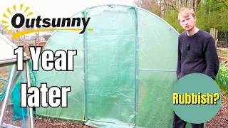 Budget Outsunny Polytunnel Review: 1 YEAR LATER | How Has It Held Up?