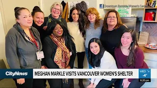 Meghan Markle visits Vancouver women's shelter