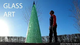 GLASS ART | 'Cone' | Installing a Huge Glass Sculpture