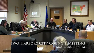 Two Harbors City Council Meeting - May 9, 2022 - 6pm