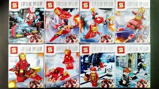 LEGO Marvel Super Heroes Iron Man Minifigures (bootleg / knock-off) Sheng Yuan SY624