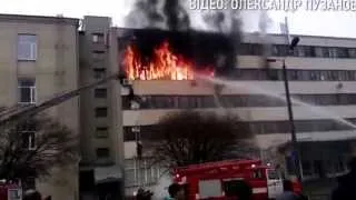 Eight people burned to death in fire at Kharkiv plant