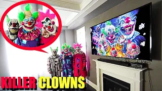 CLOWNS FROM OUTER SPACE INVADE AND ATTACK US AT OUR HOUSE! (THEY WERE VERY ANGRY)