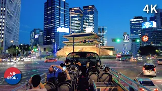 Seoul City Tour Bus Night Course 4K (Aug. 2023) l 서울시티투어버스 야간 코스 SEOUL, MY SOUL