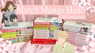 March Manga Haul And Unboxings!🌸 | Crunchyroll, Amazon | + 24 volumes!