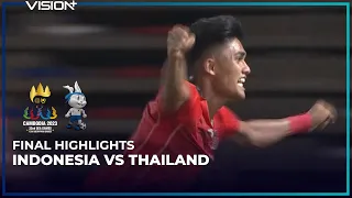 FINAL HIGHLIGHTS: INDONESIA 5 - 2 THAILAND | Men's Football SEA Games Cambodia 2023