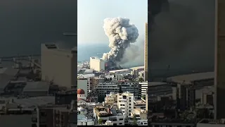 Ang Malaking pagsabog sa beirut lebanon clear video