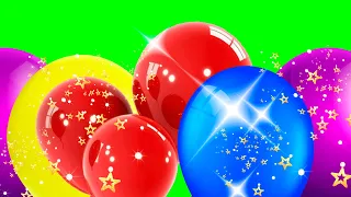 Футаж воздушные шарики переходы с блестками - футаж для видео монтажа. | Бесплатные футажи