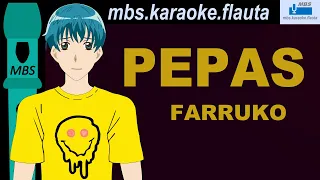 PEPAS FARRUKO Flauta Dulce Cover By MBS Tutorial Animado Con Notas Tipo Karaoke
