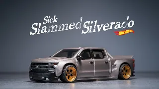 Building Wide Body Slammed Chevy Silverado - Hot Wheels Custom
