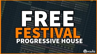 Festival Progressive House like KAAZE, W&W & Ryos Free FLP (FREE FL Studio Template)